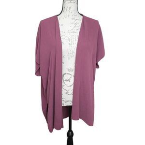 Blu Heaven Women's Size Large Mauve Crepe Cardigan